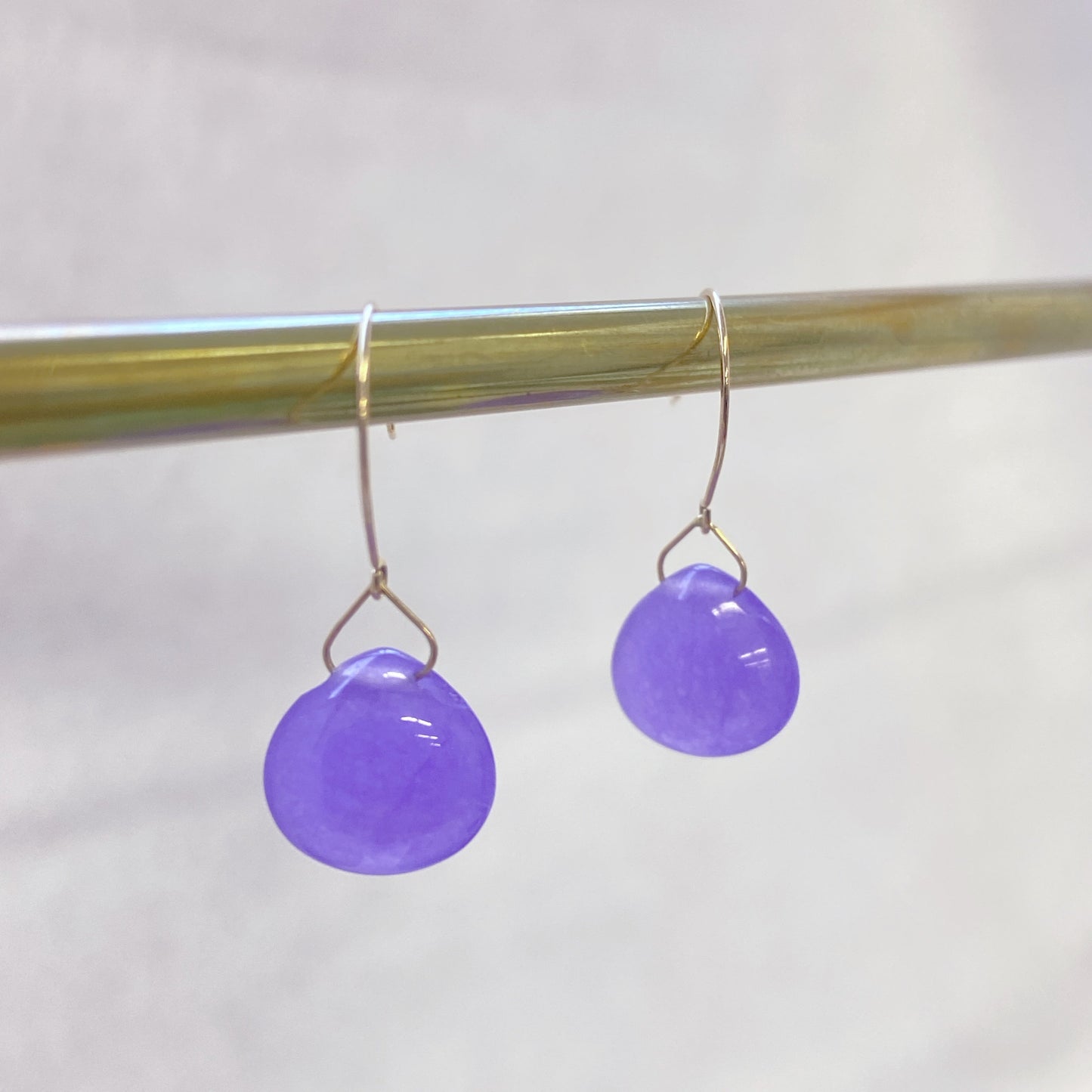 ラベンダークォーツァイトピアス