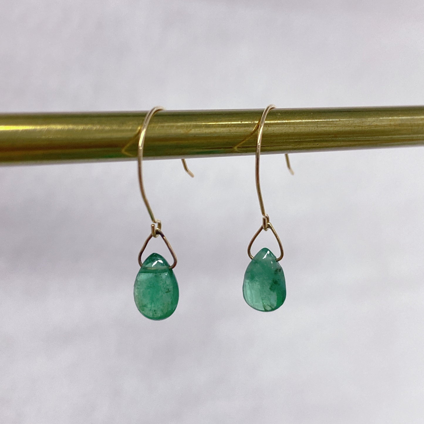 エメラルドAAAAA(ザンビア産)ピアス