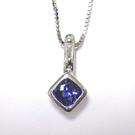 SV900(Pt)　チェーンSV925   タンザナイト/ダイヤモンド0.04ct  ネックレス