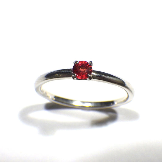 SV900(Pt)　レッドサファイアリング