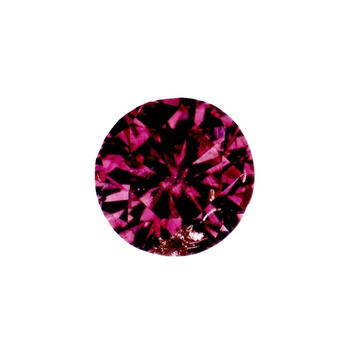ファンシーディープパープリッシュピンクダイヤモンド ラウンドブリリアント 0.108ｃｔ