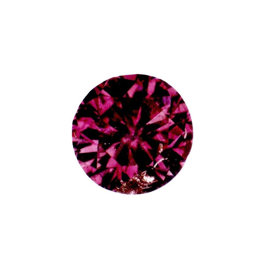 ファンシーディープパープリッシュピンクダイヤモンド ラウンドブリリアント 0.108ｃｔ