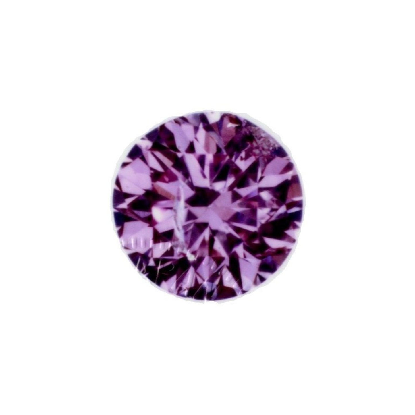 ファンシーインテンスパープリッシュピンクダイヤモンド ラウンドブリリアント 0.170ｃｔ