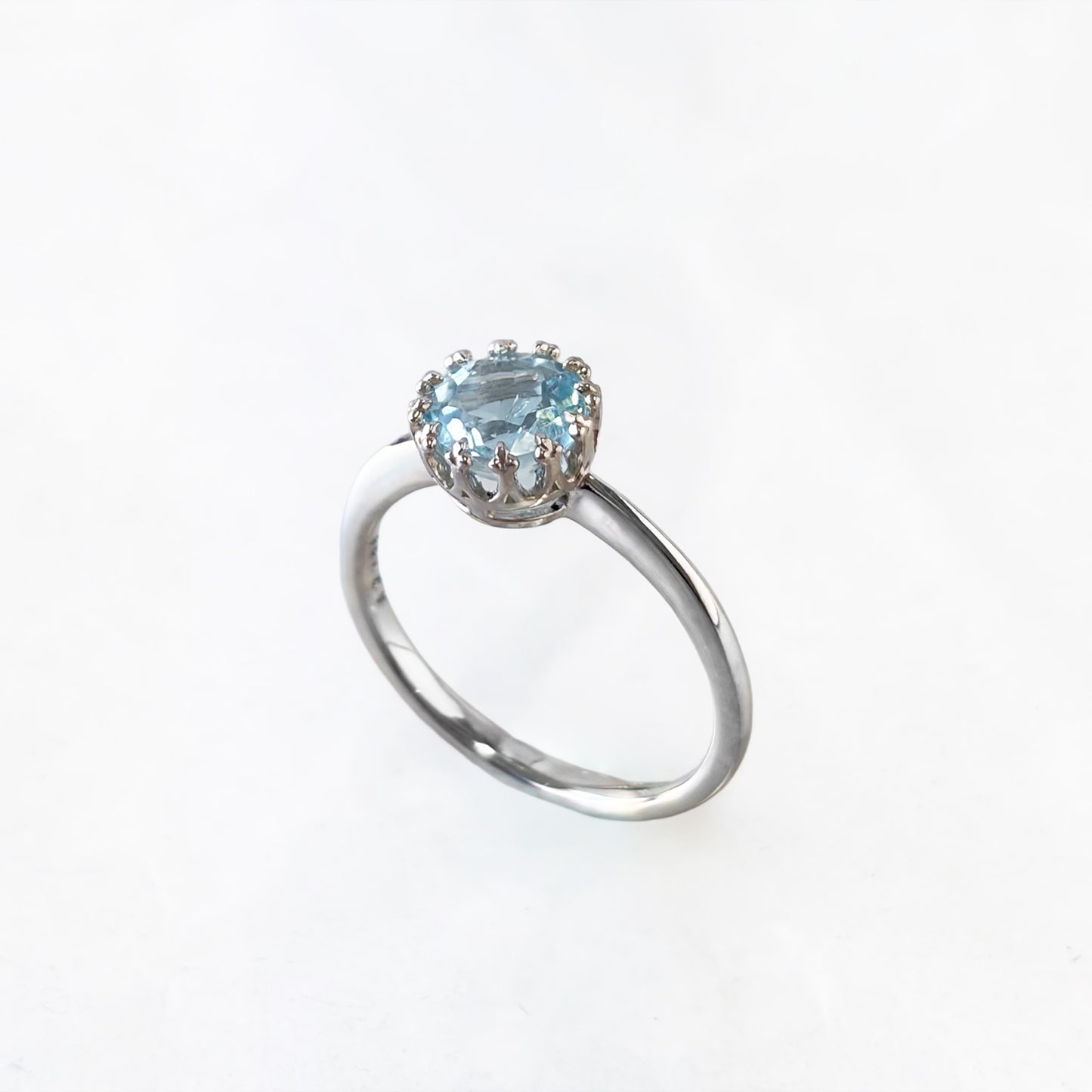 SV900(Pt)　アクアマリンリング