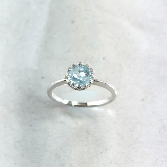 SV900(Pt)　アクアマリンリング