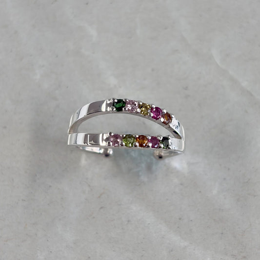 SV900(Pt)   トルマリン　イヤーカフ