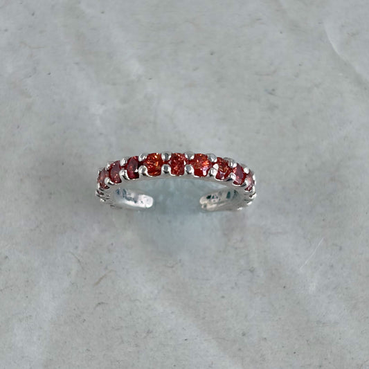 SV900(Pt)   オレンジサファイア15ｐ　イヤーカフ