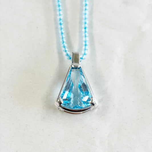 SV900(Pt)   スカイブルートパーズ  ネックレス