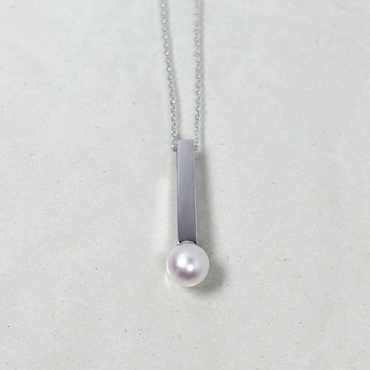 SV900(Pt)　チェーンSV925   パール  ネックレス