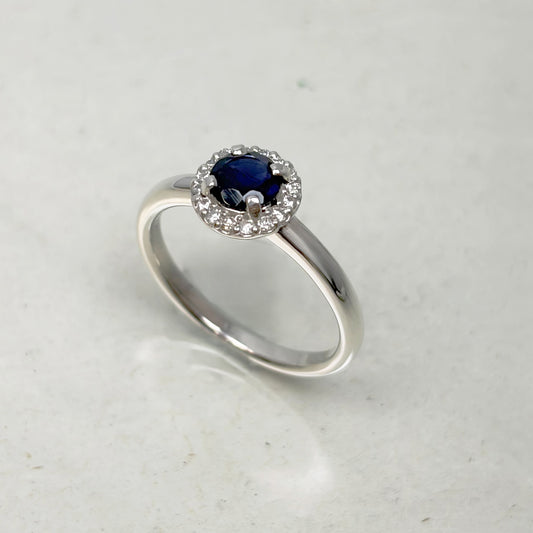 SV900(Pt)　アイオライト/ダイヤモンドリング