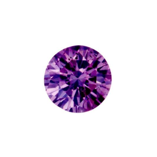 ファンシーインテンスパープリッシュピンクダイヤモンド ラウンドブリリアント 0.108ｃｔ