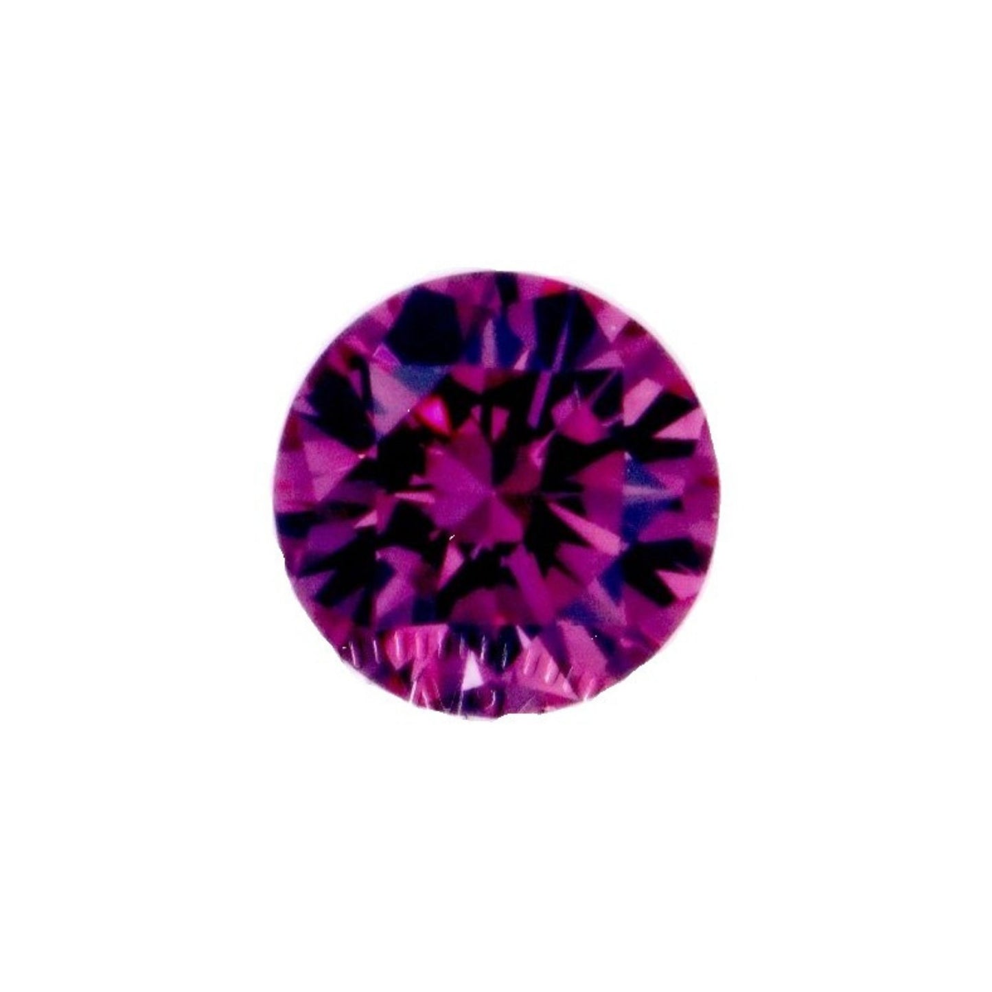 ファンシービビッドパープリッシュピンクダイヤモンド ラウンドブリリアント 0.073ｃｔ