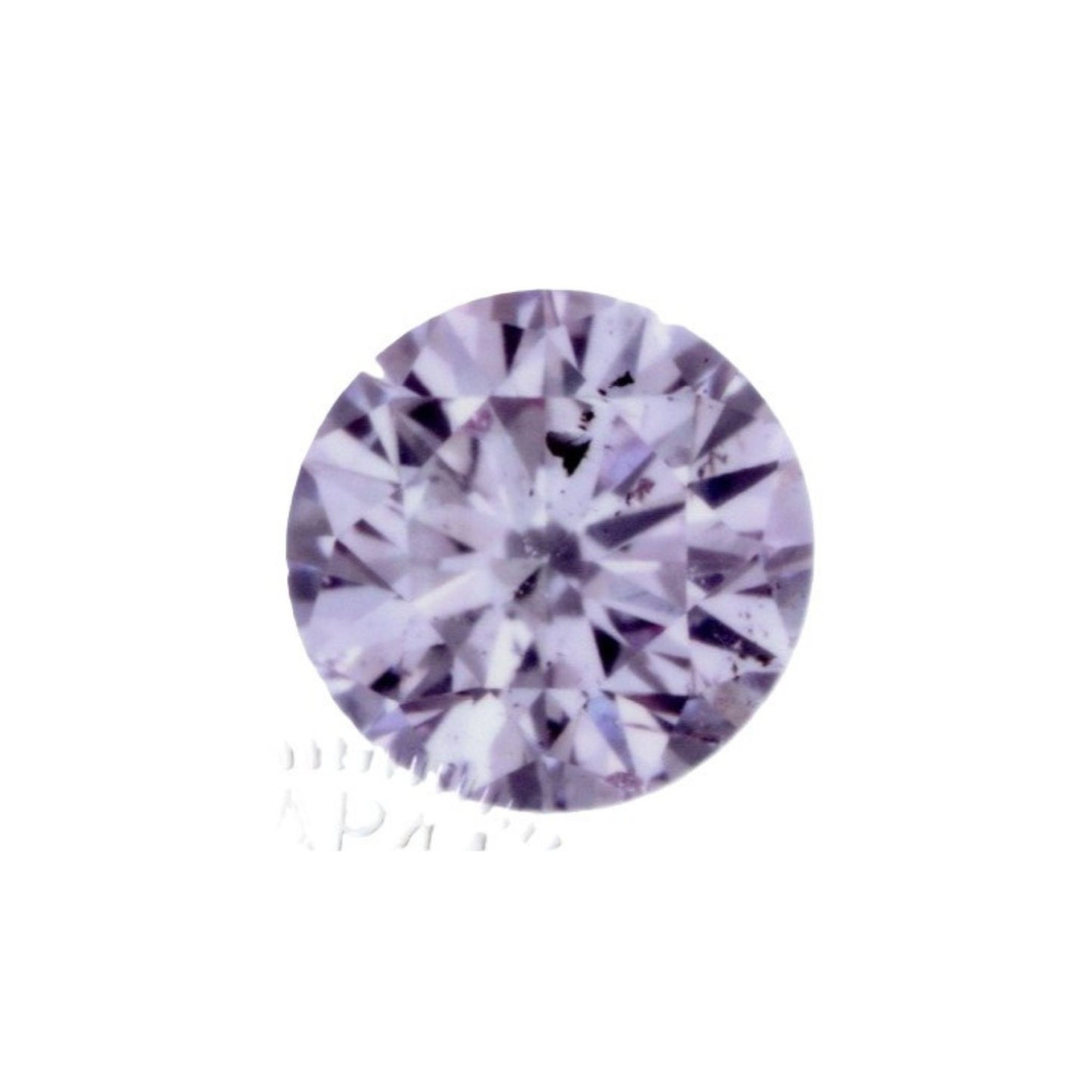 ファンシーライトパープリッシュピンクダイヤモンド ラウンドブリリアント 0.141ｃｔ