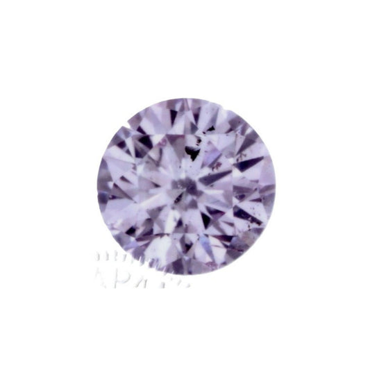 ファンシーライトパープリッシュピンクダイヤモンド ラウンドブリリアント 0.141ｃｔ