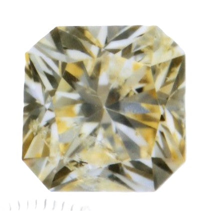 ファンシーライトイエローオレンジダイヤモンド スクウェアモディファイドブリリアント 0.382ｃｔ
