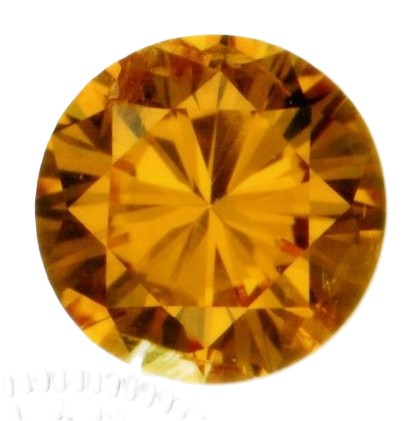 ファンシービビッドオレンジイエローダイヤモンド ラウンドブリリアント 0.193ct