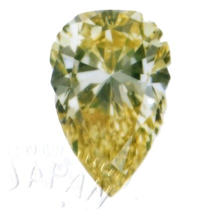 ファンシーディープイエローダイヤモンド ペアーブリリアント 0.397ｃｔ