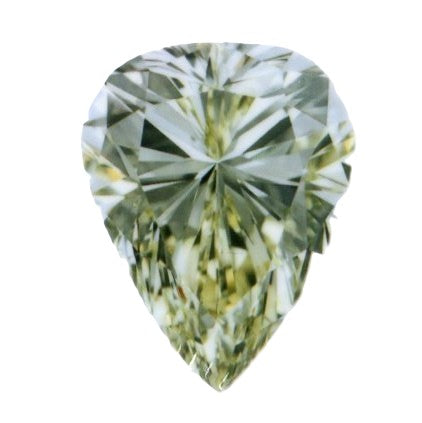ファンシーグレーイッシュイエローグリーンダイヤモンド ペアーブリリアント 1.040ｃｔ