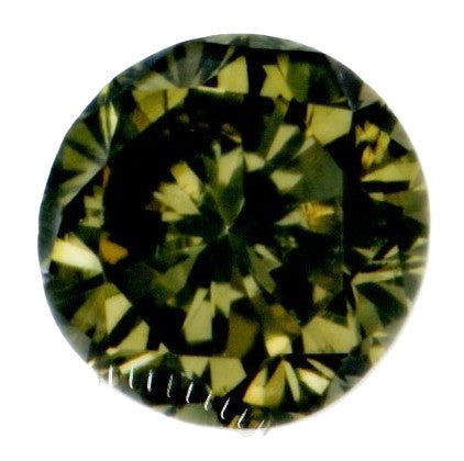 ファンシーダークグレーグリーンダイヤモンド ラウンドブリリアント 0.046ｃｔ