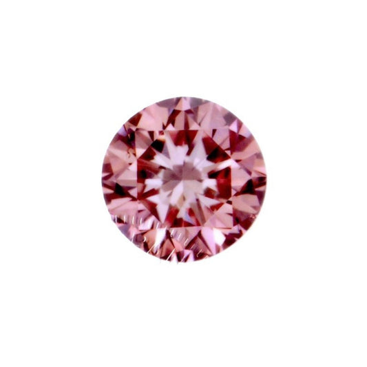 ファンシーオレンジィピンクダイヤモンド ラウンドブリリアント 0.092ｃｔ