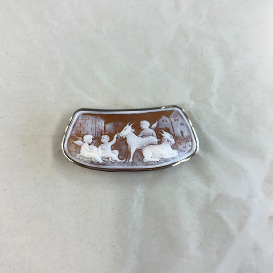 SV900(Pt)   シェルカメオ　ブローチ