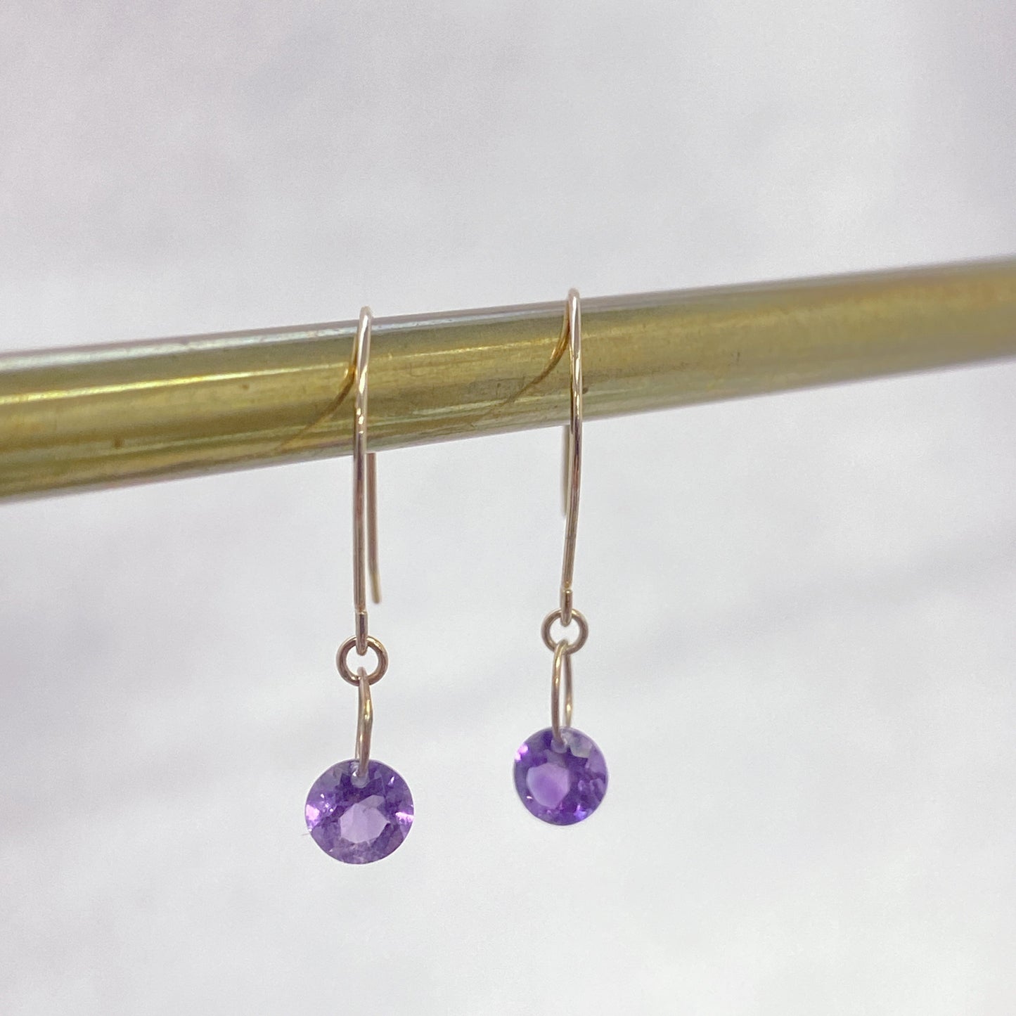 アメジストピアス