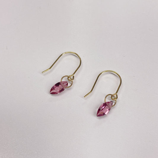 ピンクトルマリンピアス