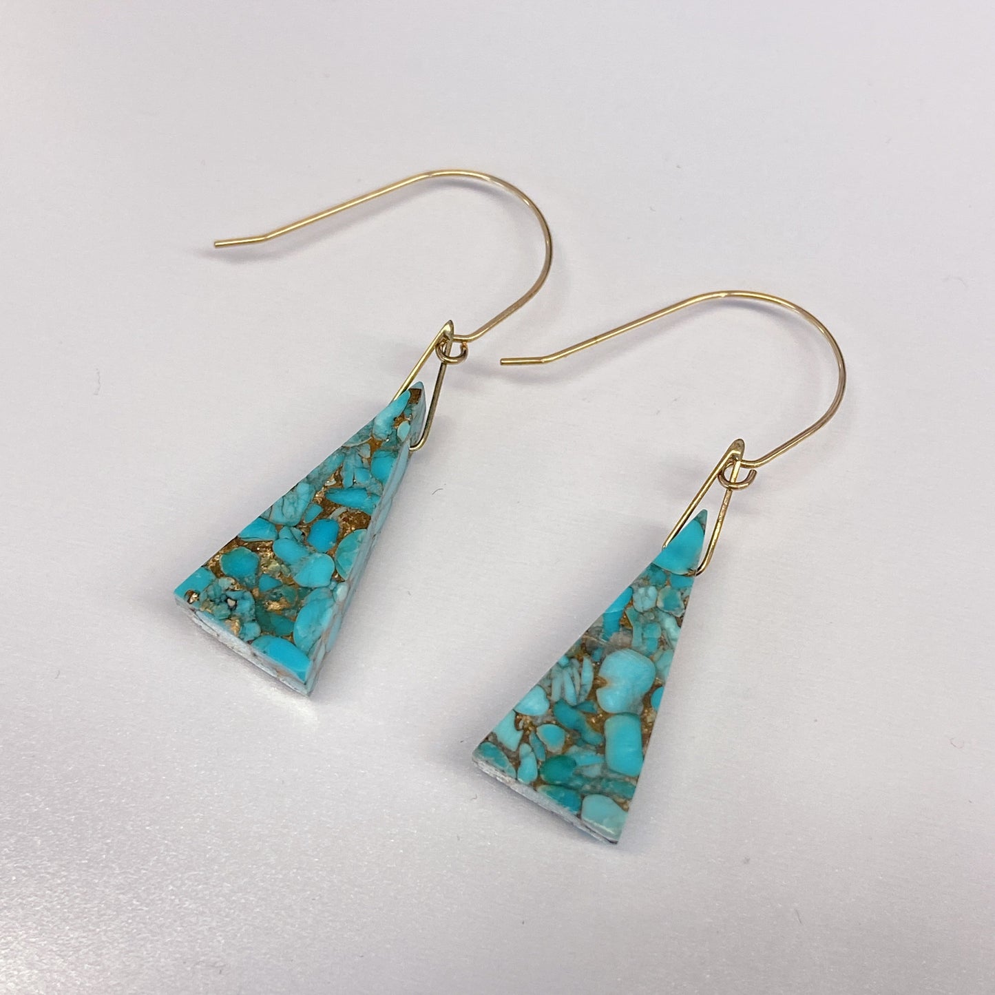 コッパ―＆ターコイズピアス