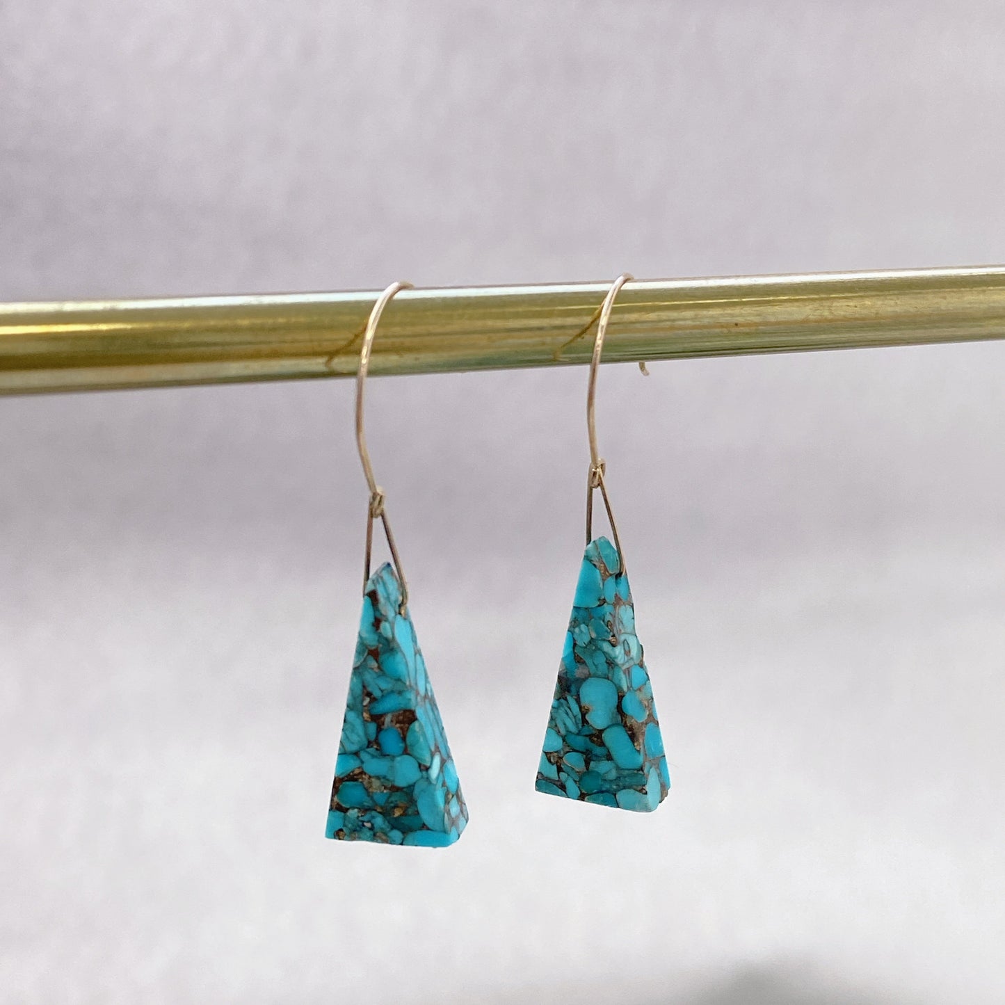 コッパ―＆ターコイズピアス