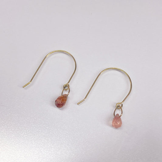 マルチカラースピネルピアス