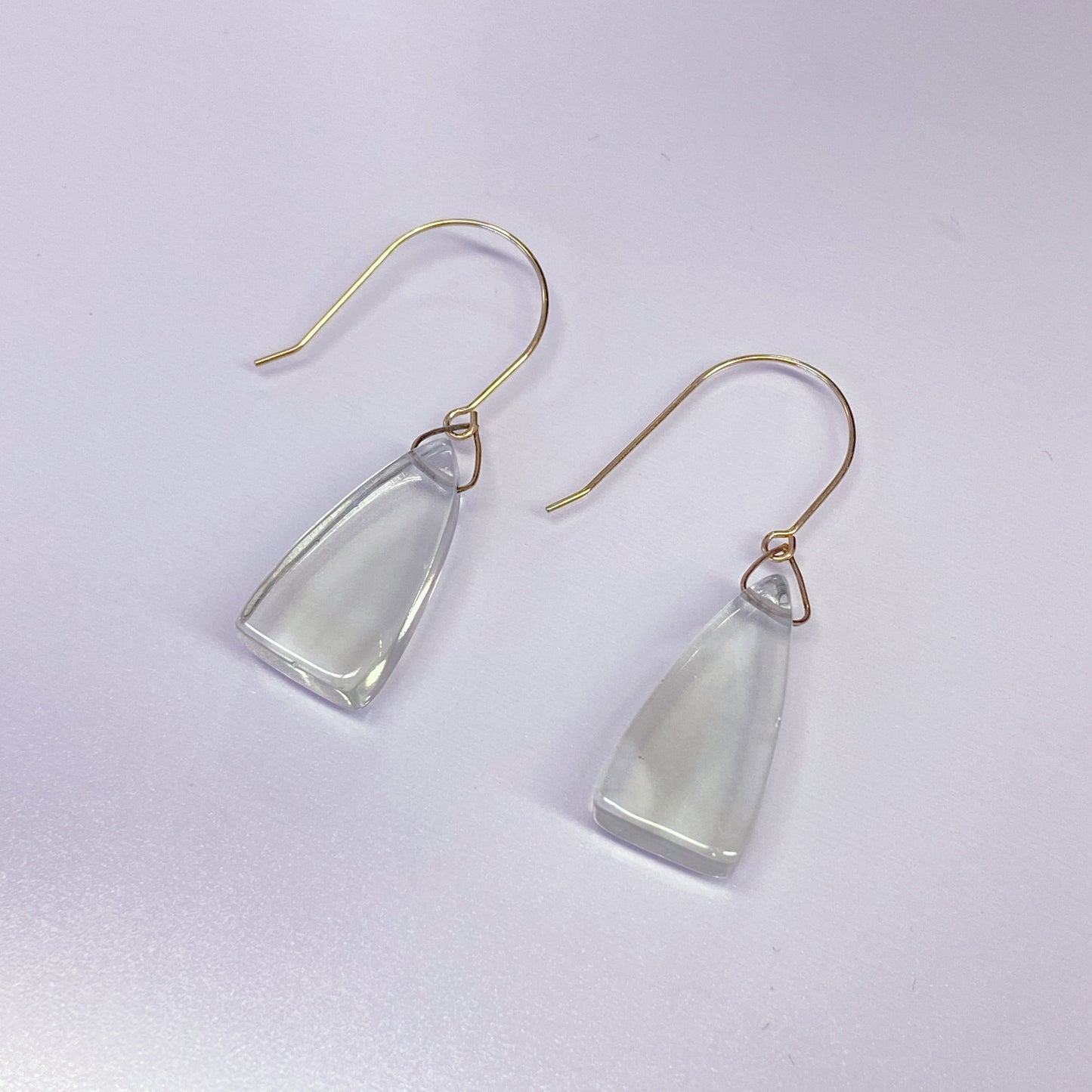 グリーンアメジストピアス