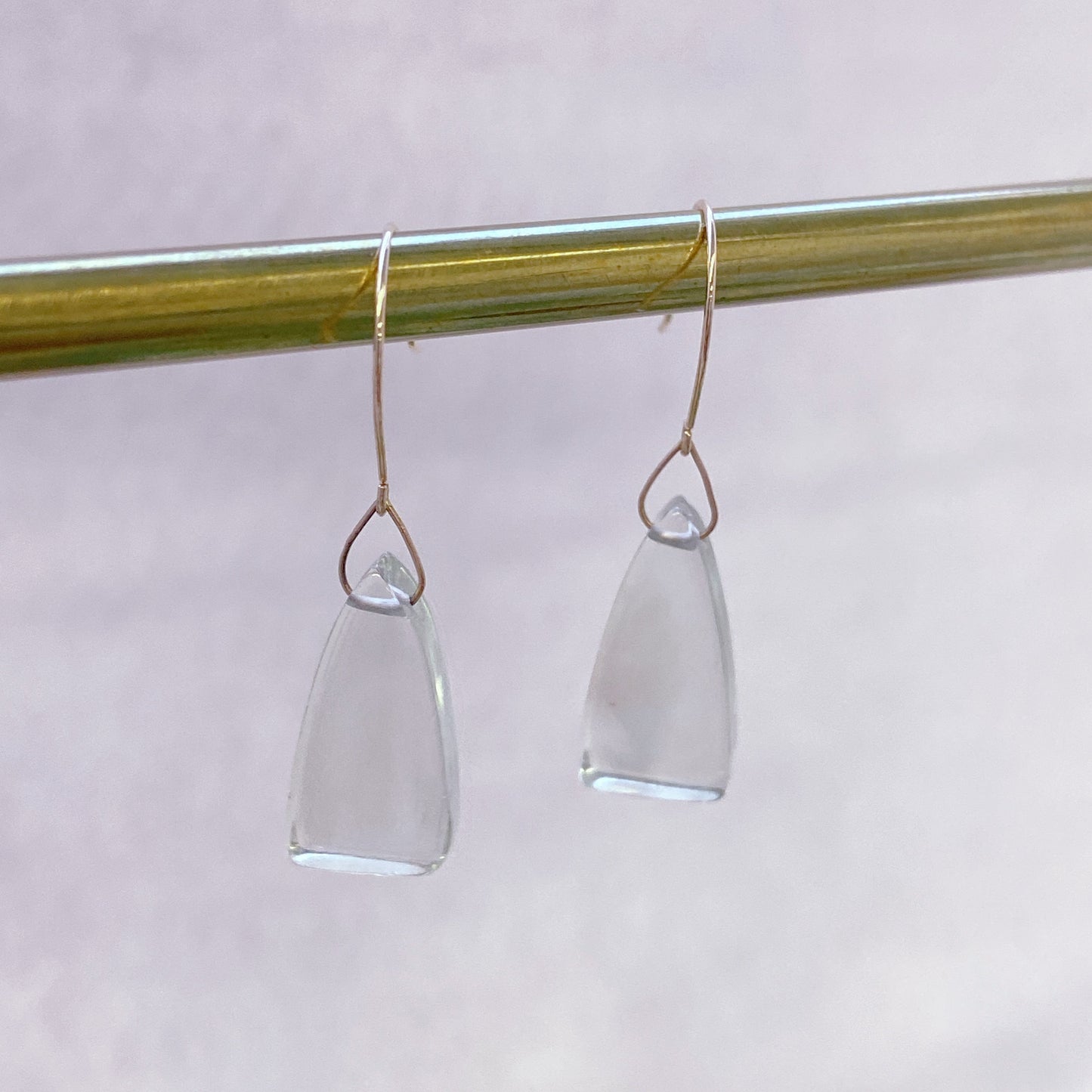 グリーンアメジストピアス