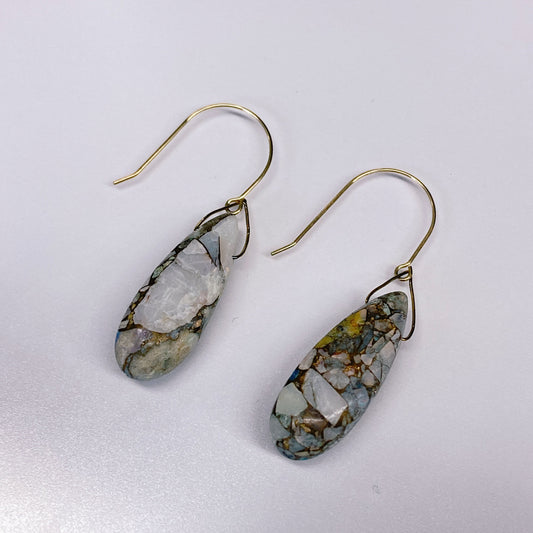 コッパ―・ピンクオパールピアス